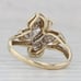 Diamond Butterfly Ring 10k Yellow Gold Size 9.5