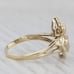Diamond Butterfly Ring 10k Yellow Gold Size 9.5