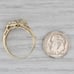 Diamond Butterfly Ring 10k Yellow Gold Size 9.5