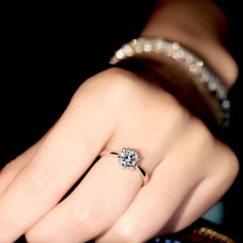 5 ct White Sapphire Wedding Rings