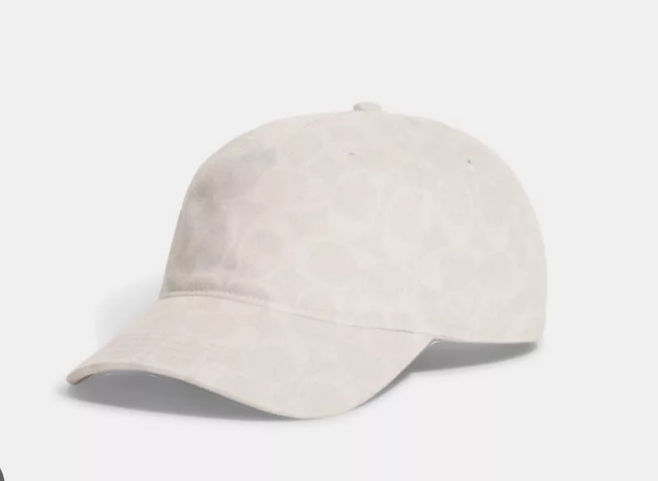 Coach Signature Denim Baseball Hat Size M/L