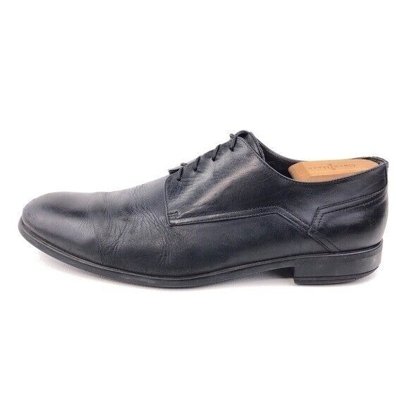 Bruno Magli Maitland Plain Toe Oxfords Mens Size 11M Black Leather Dress Shoes