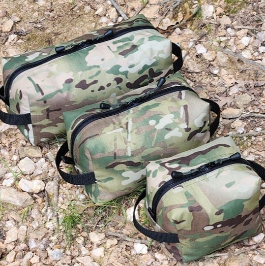 3 pk Heavy Duty MULTICAM Tactical 330D Nylon Waterproof camping Storage Bags
