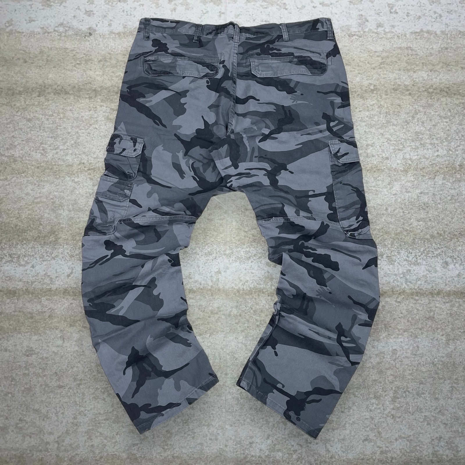 Wrangler Winter Camo Tactical Pants Cargos Grey Black Regular Taper