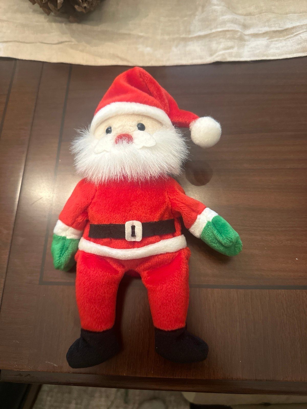 Santa beanie baby collectible 1998