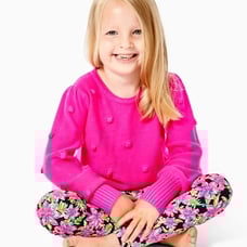 Girls Lilly Pulitzer Sweater and Leggings Outfit Medium 6-7
