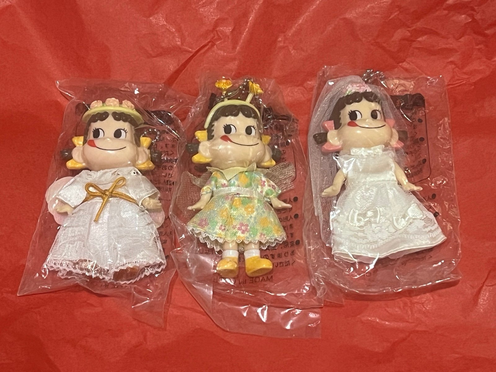 Peko-chan set of 3 vintage figures