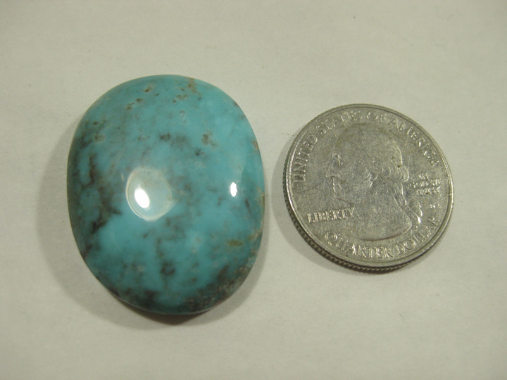 Kingman Arizona Turquoise Free Form Cabochon 10.1 Grams KTQ01