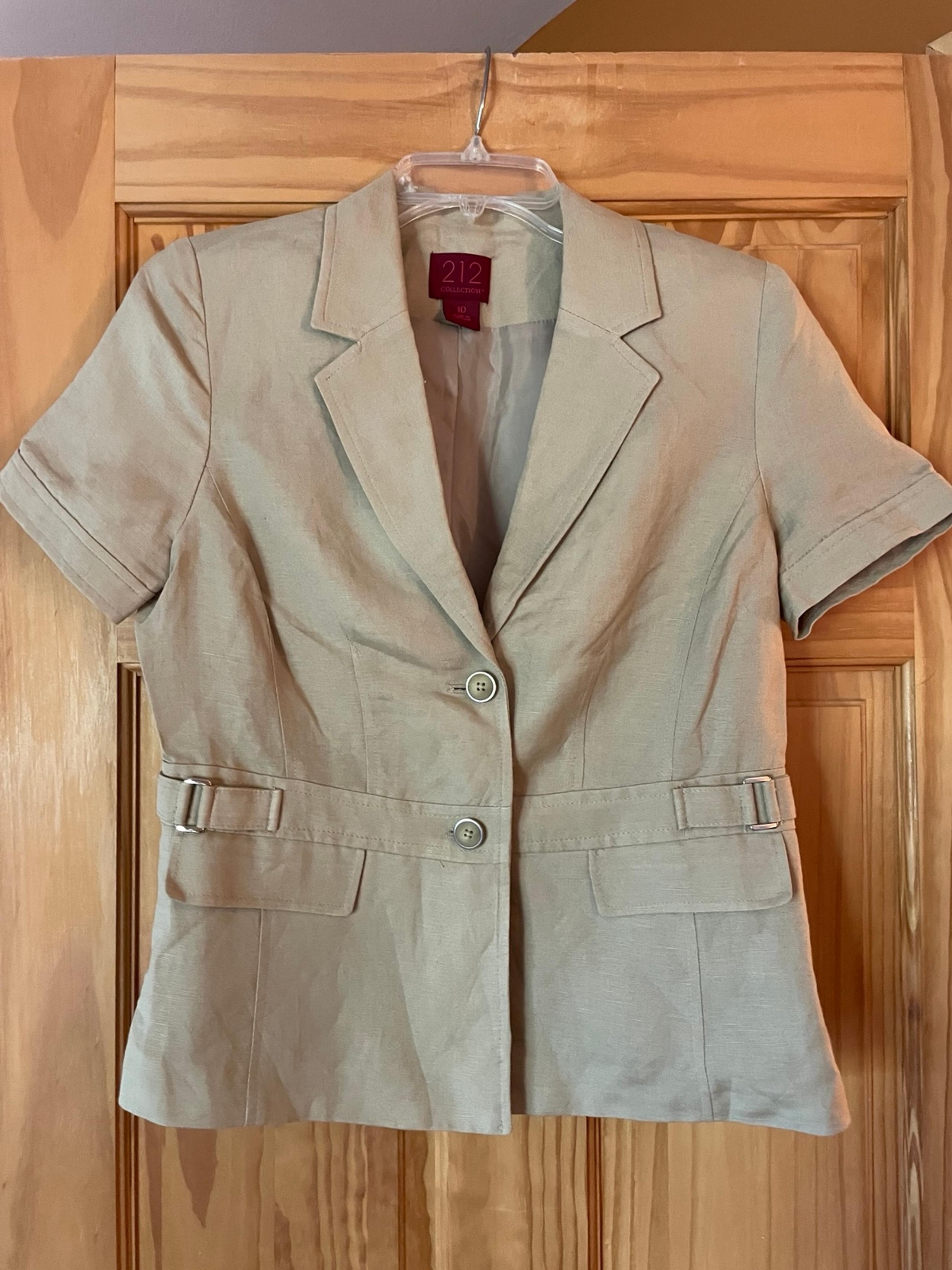 Safari Style 212 Collection Short Sleeve Blazer Size 10