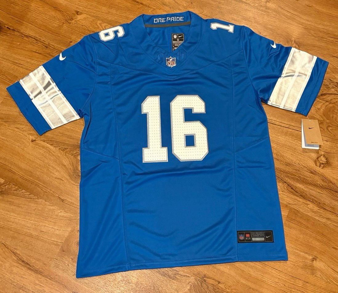 Jared Goff Detroit Lions Jersey Adult Medium New