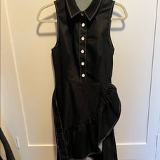 Shoshanna Black ruffle dress w/ Tie, US Sz 6