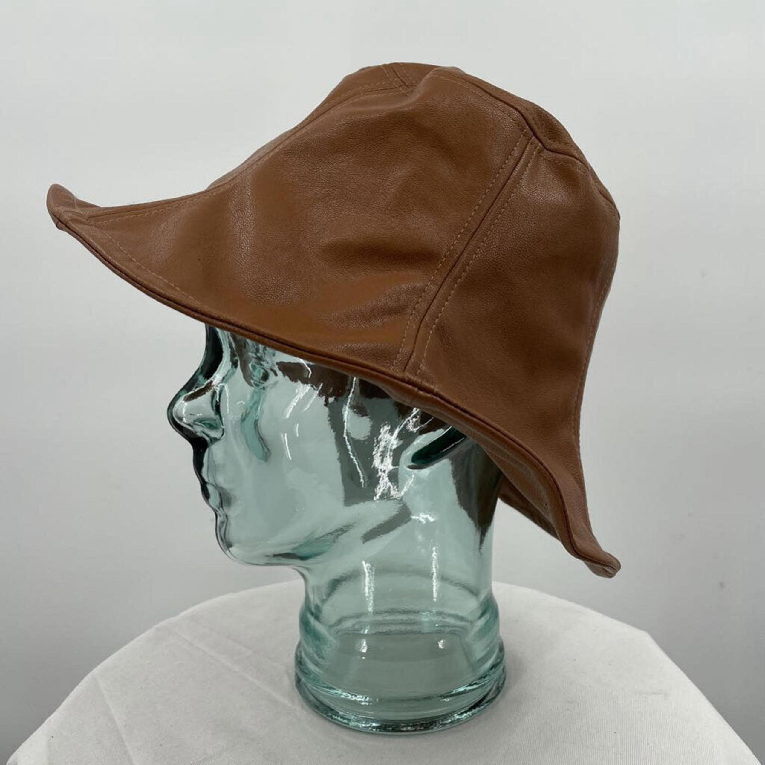 Women's Wyeth NWT Vegan Leather Freddie Bucket Brown Hat