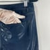 NWT ELIE TAHARI Faux Leather AZELLA JEAN LOW RISE SKINNY LEG BLUE LT Sz 30