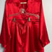 Vintage Victoria’s Secret Gold Label xl Red Satin Pajamas 2 piece