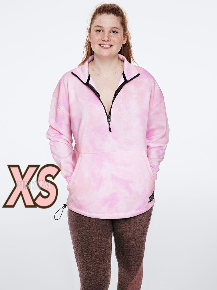 VS PINK Knit Quarter Zip Tunic XS