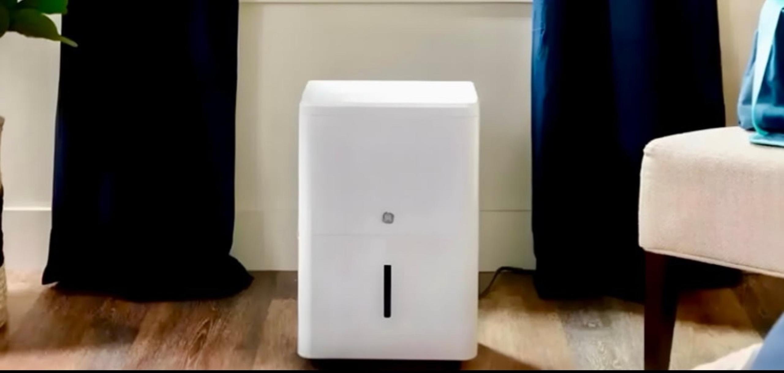 35pt. GE Dehumidifier with Smart Dry & ENERGY STAR - White