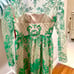 Monique Lhuillier Emerald Green Lace Dress