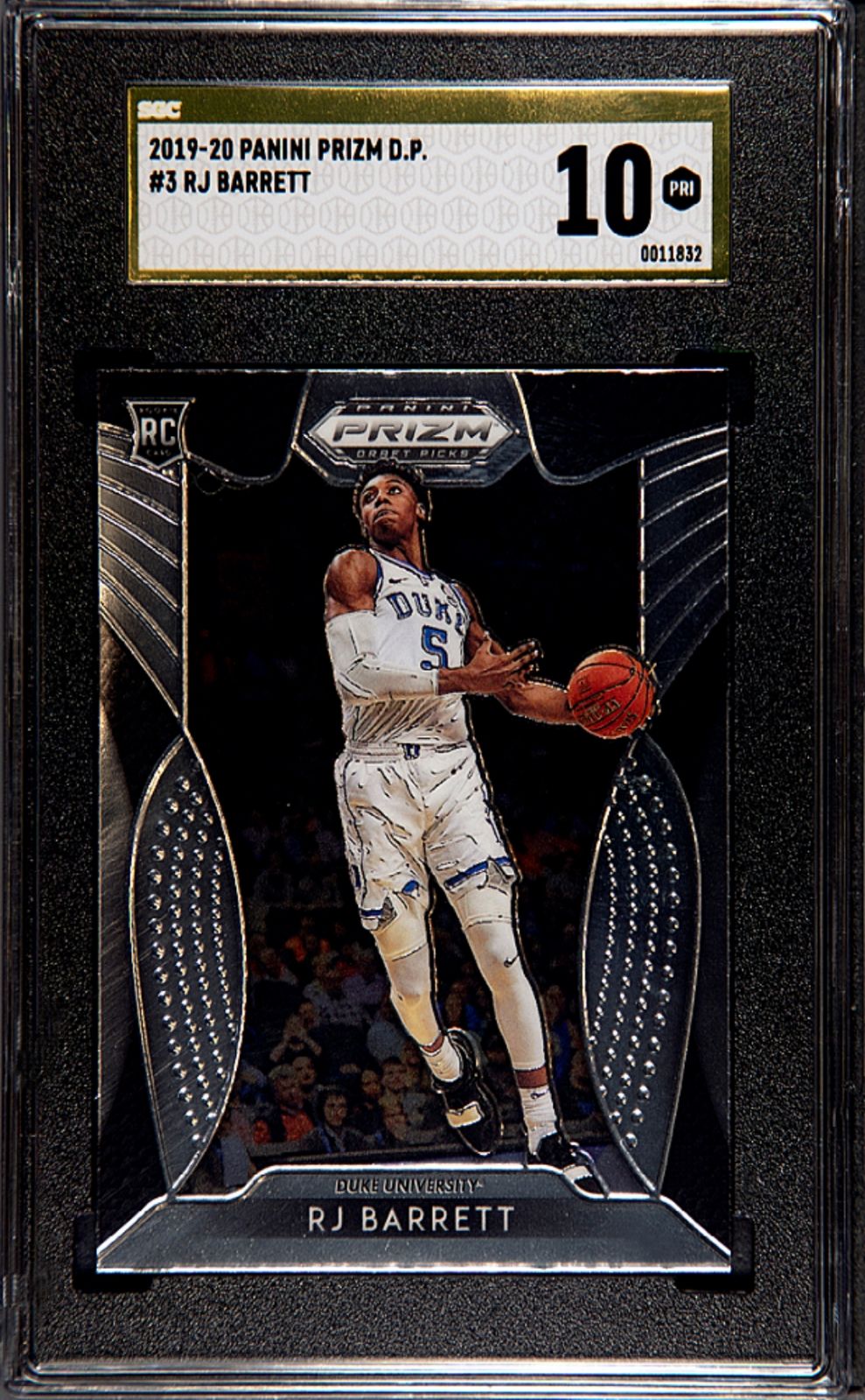 SGC PRISTINE GOLD 10 RJ BARRETT ROOKIE CARD