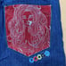 COOGI Streetwear Hip Hop Embroidery Pockets Mermaid Pockets Y2K Jeans 40 X 33