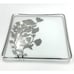 Vintage 50s Silver City Sterling Overlay Poppy Floral Serving Platter Candy Dish