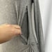 BCBG Maxazria Twist Front Midi Long Sleeve Dress Womens Size XXS Heather Gray