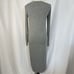 BCBG Maxazria Twist Front Midi Long Sleeve Dress Womens Size XXS Heather Gray