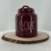 NWT Rae Dunn “Flour” Burgundy Canister