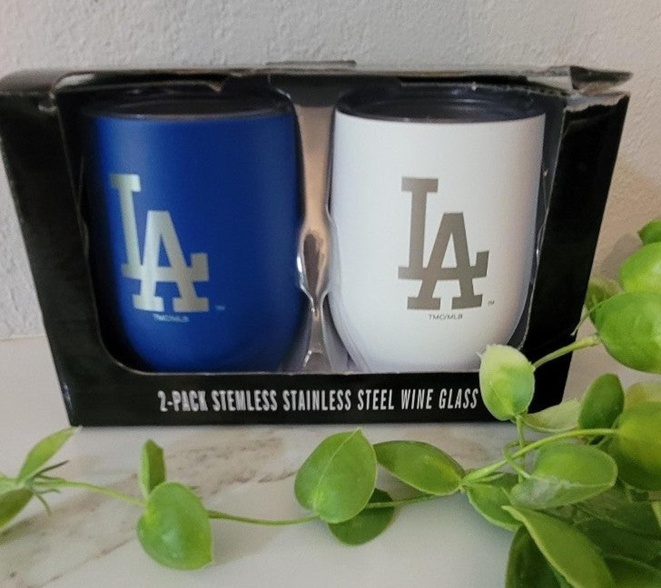 Dodgers Stemless Wine Glass (Stainless Steel)