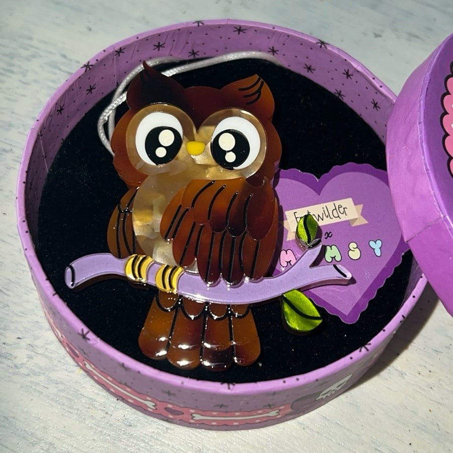 Erstwilder Mimsy Owl Brooch