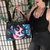 Large Purse Sugar Skull Girl Leather Memento Tattoo Art