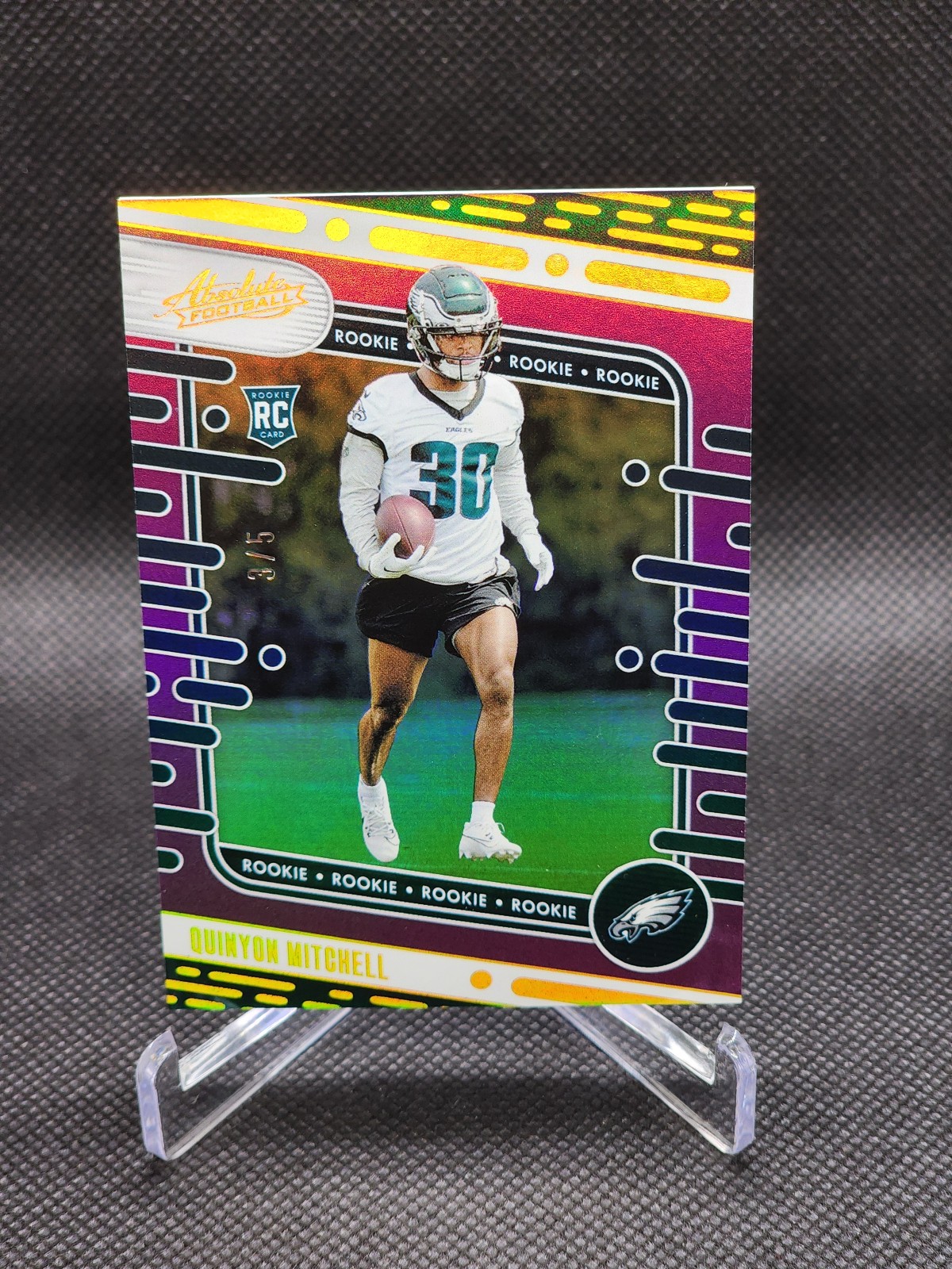 2024 Absolute Quinyon Mitchell RC /5 Purple Spectrum Philadelphia Eagles SSP
