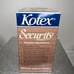 NOS Vtg Kotex Security Tampons Unopened 1989 Regular Absorbency