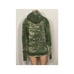 New. COTTON CITIZEN green distressed hooded sweatshirt
