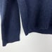 90s/Y2K VINTAGE ABERCROMBIE Muscle Wool V-Neck Pullover Navy Blue Sweater
