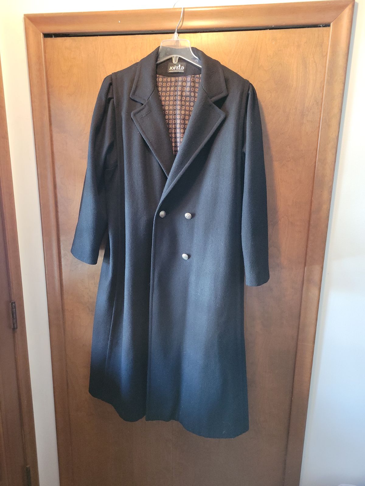 Jofeld wool blend trench coat with military buttons see measurements for size 23