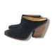 Sam Edelman Alison Western Mule Womens 8 Black Suede Slip On