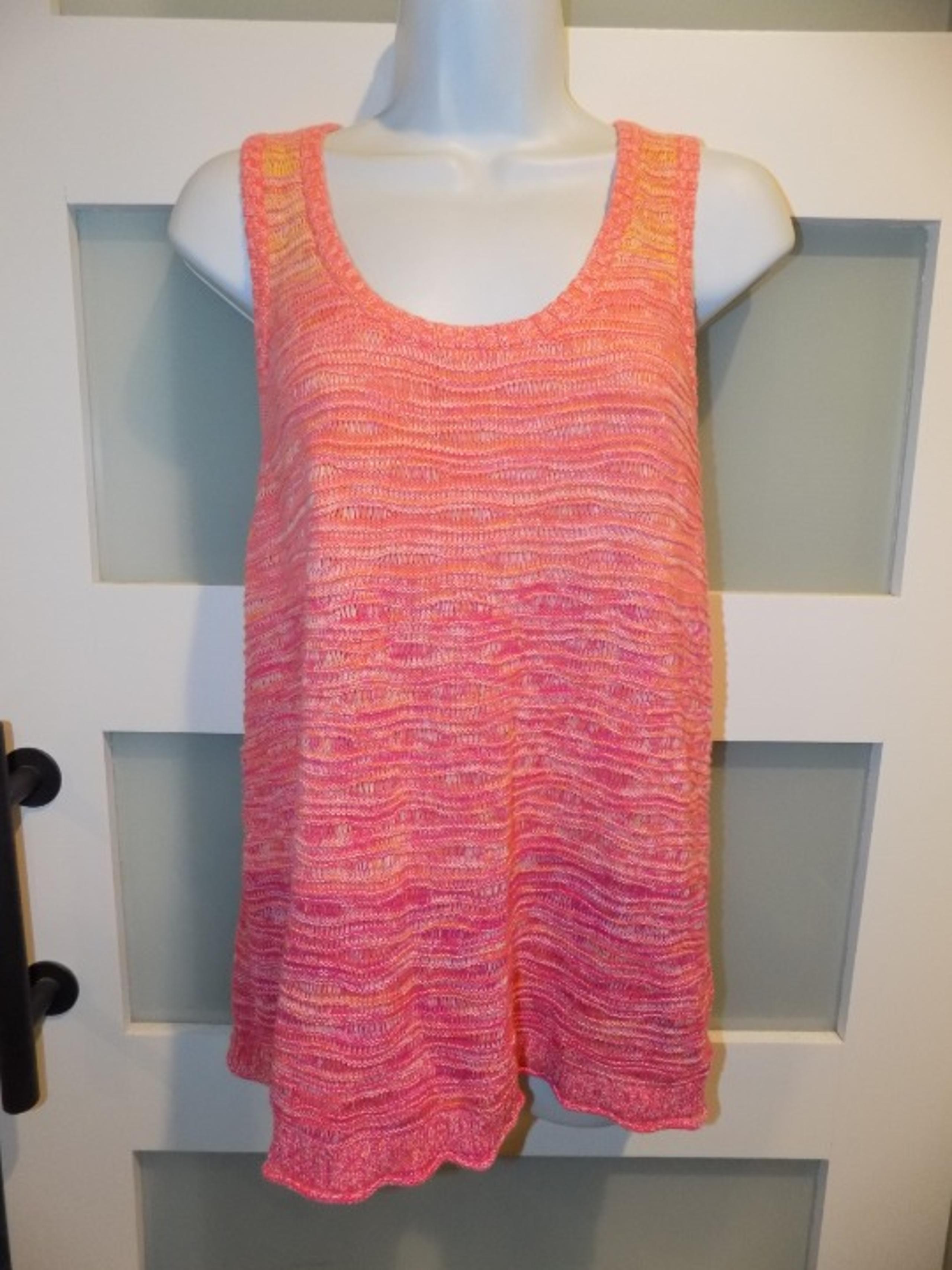 Mossimo Pink Knit Sweater Tank Size L Women's NEW