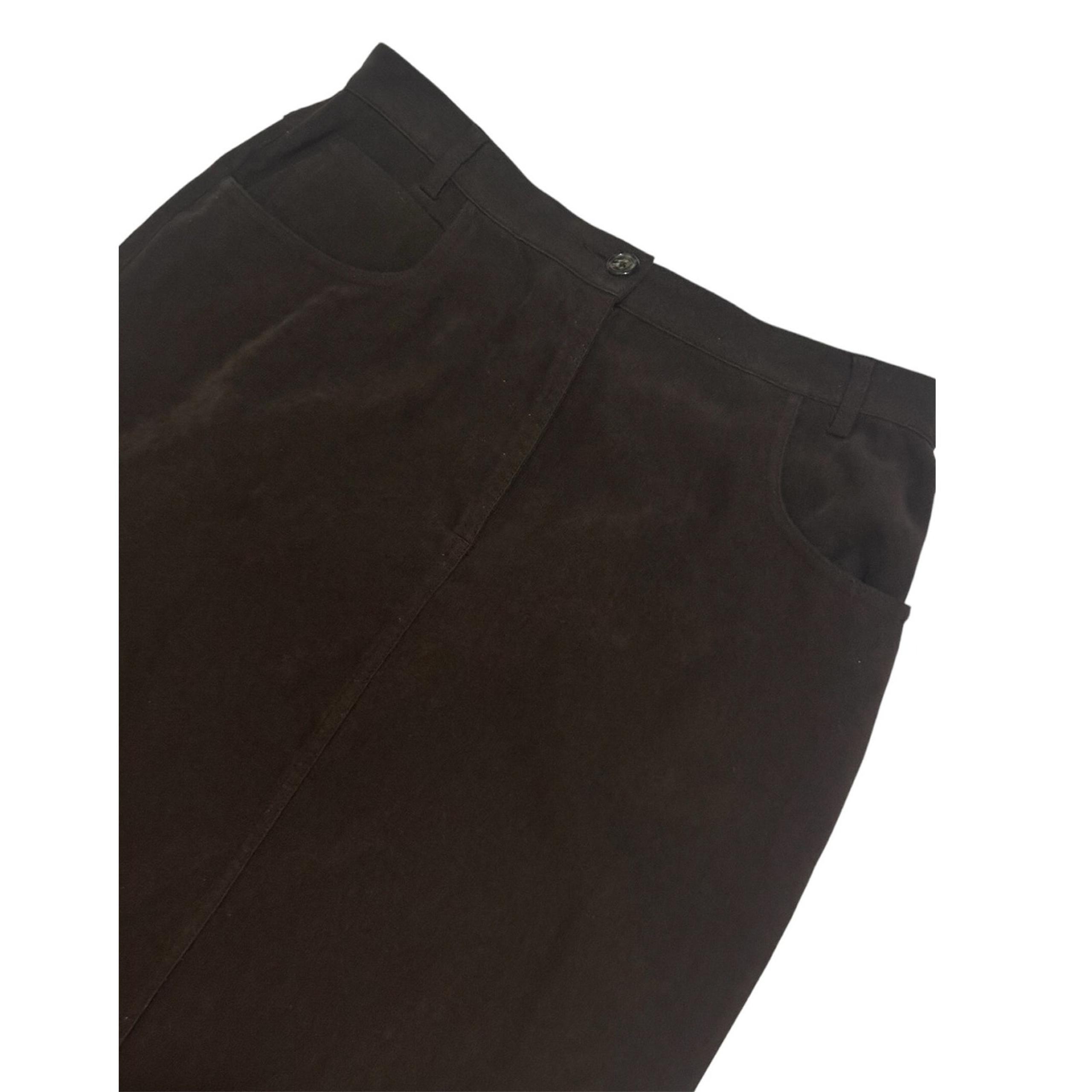 Vintage Brown Midi Skirt Womens Medium Cowgirl Cowgirlcore Western Equestrian