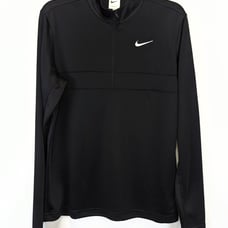 Nike Dri-FIT Half-Zip Golf Pullover Mens Black/White (CK6076-010) Size Small NEW