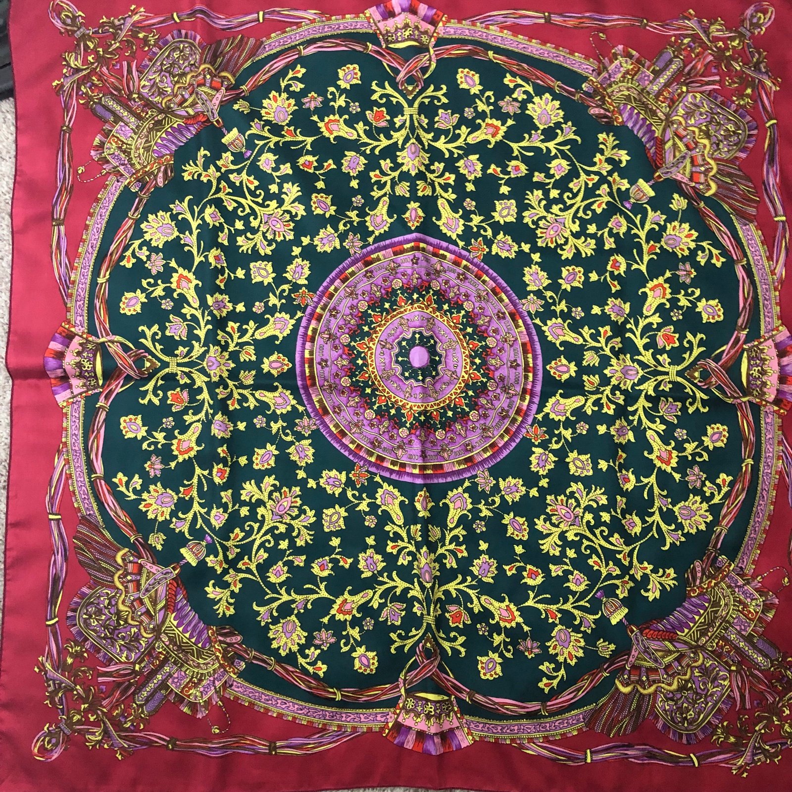 Vibrant Medallion Printed Scarf