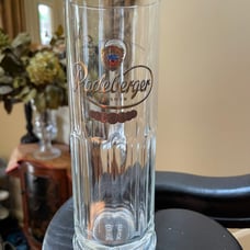 Vintage Radeberger Pilsner German Beer Glass Stein .5L 0,5L Gold Sahm Maximilian