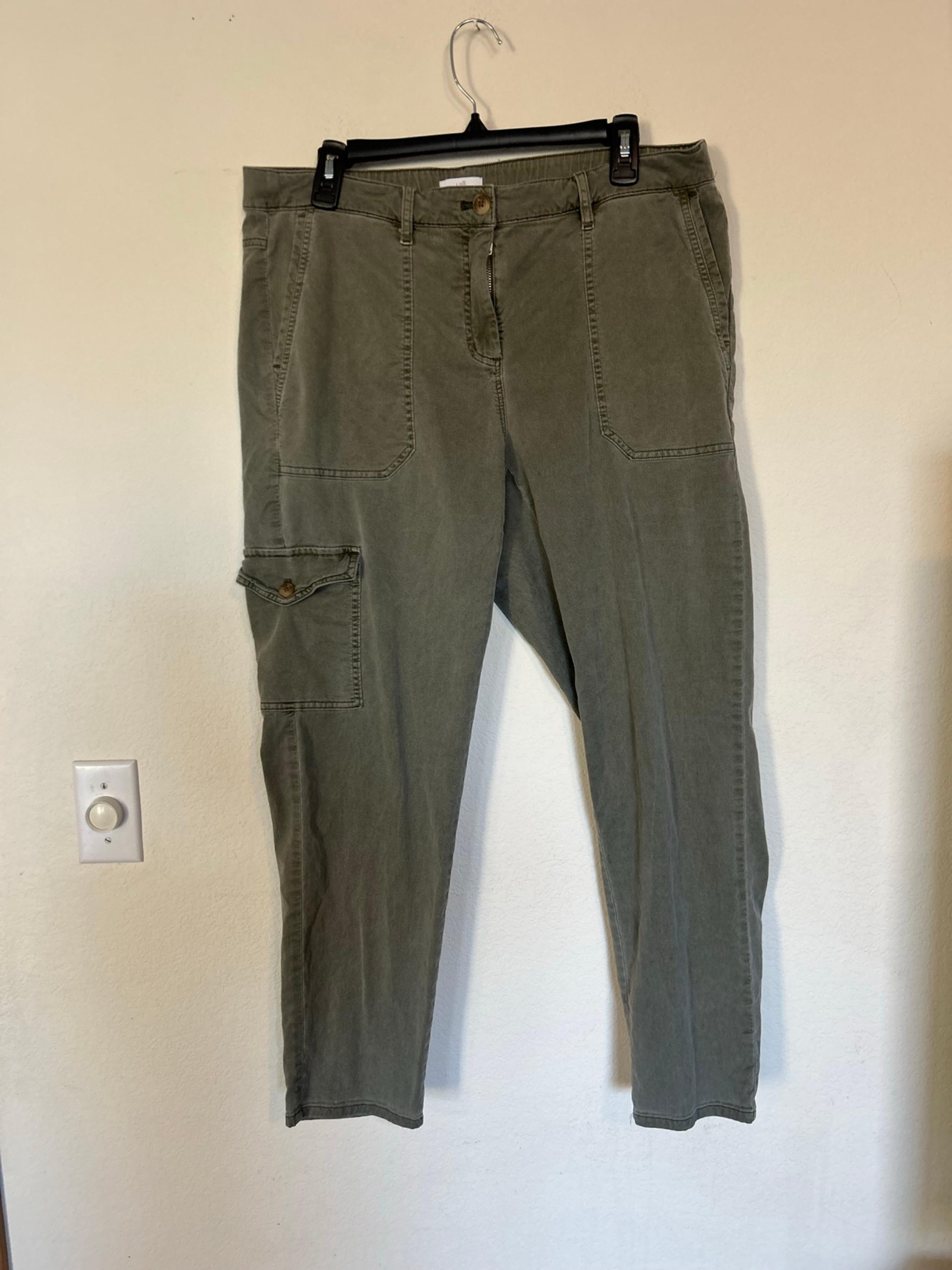 J.Jill Pants Womens 16 Cargo Green
Ankle Tapered Tencel Blend
