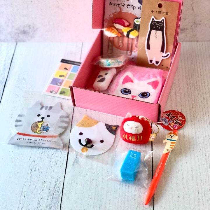 11PC Kawaii Cat Stationery Box