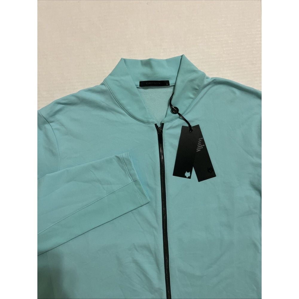 Greyson Siasconset Full Zip Lightweight Jacket Skystone Blue Men's Size L NWT