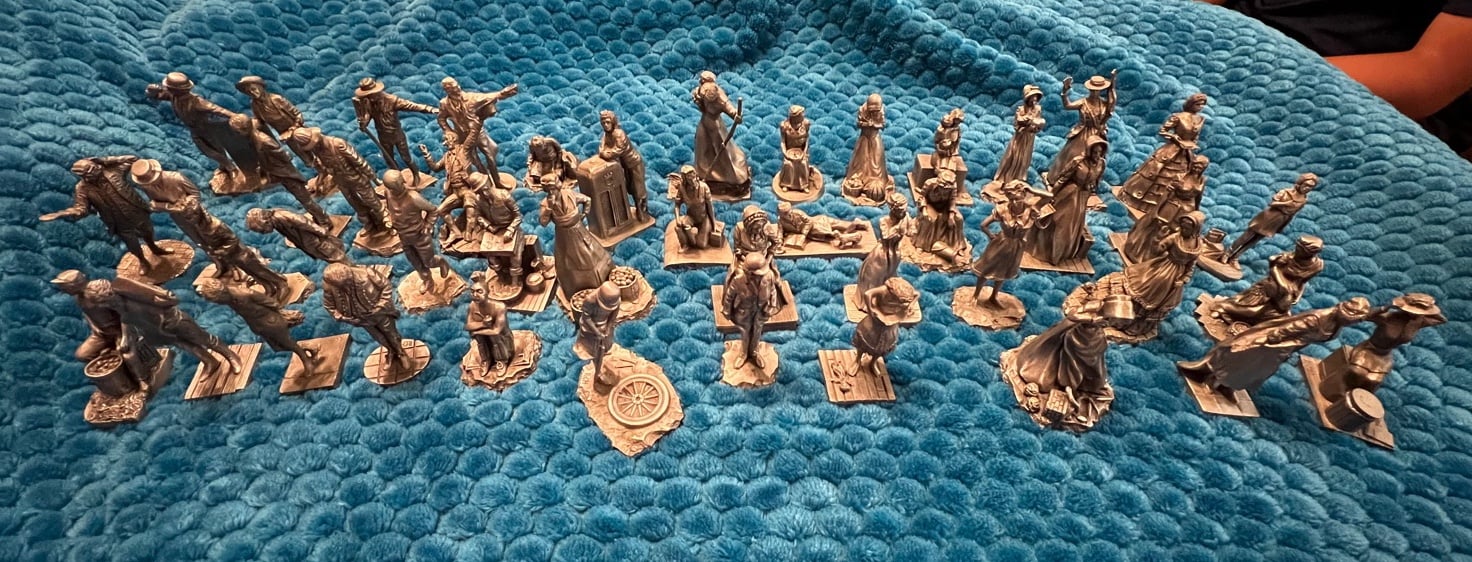 Pewter figurines