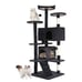 BestPet 54in Cat Tree Tower, Scratch Posts, Condo, Toys, Dark Gray, Perfect for