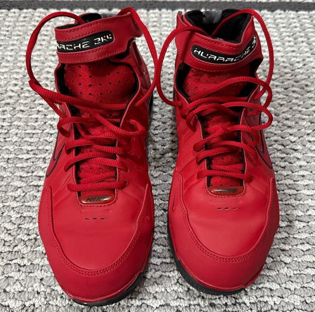 Nike Air Zoom Huarache 2k4 Varsity Red size 9.5 men