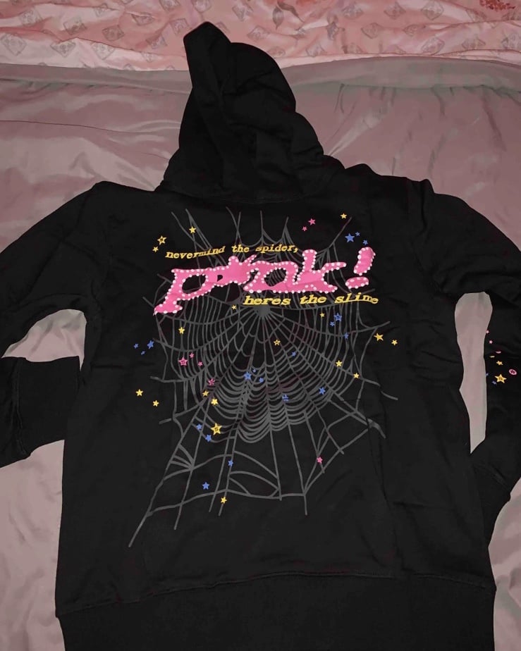 PINK spider hoodie