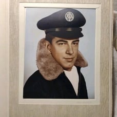 Amazing Vtg WWII Air Force Pilot Portrait 8x10 Photo. Orig Large Frame Folder