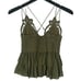 NWT FP One Adella Cami in Olive Sparrow